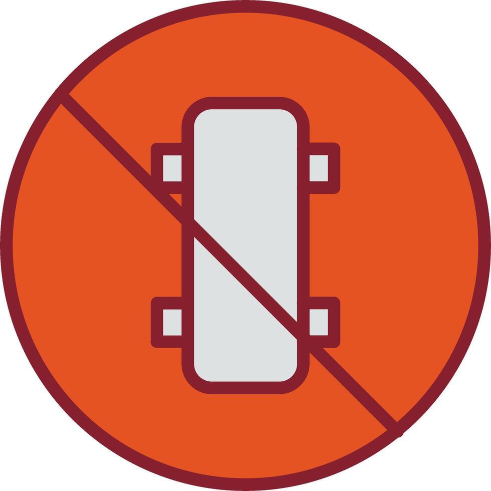 No Skating Vector Icon