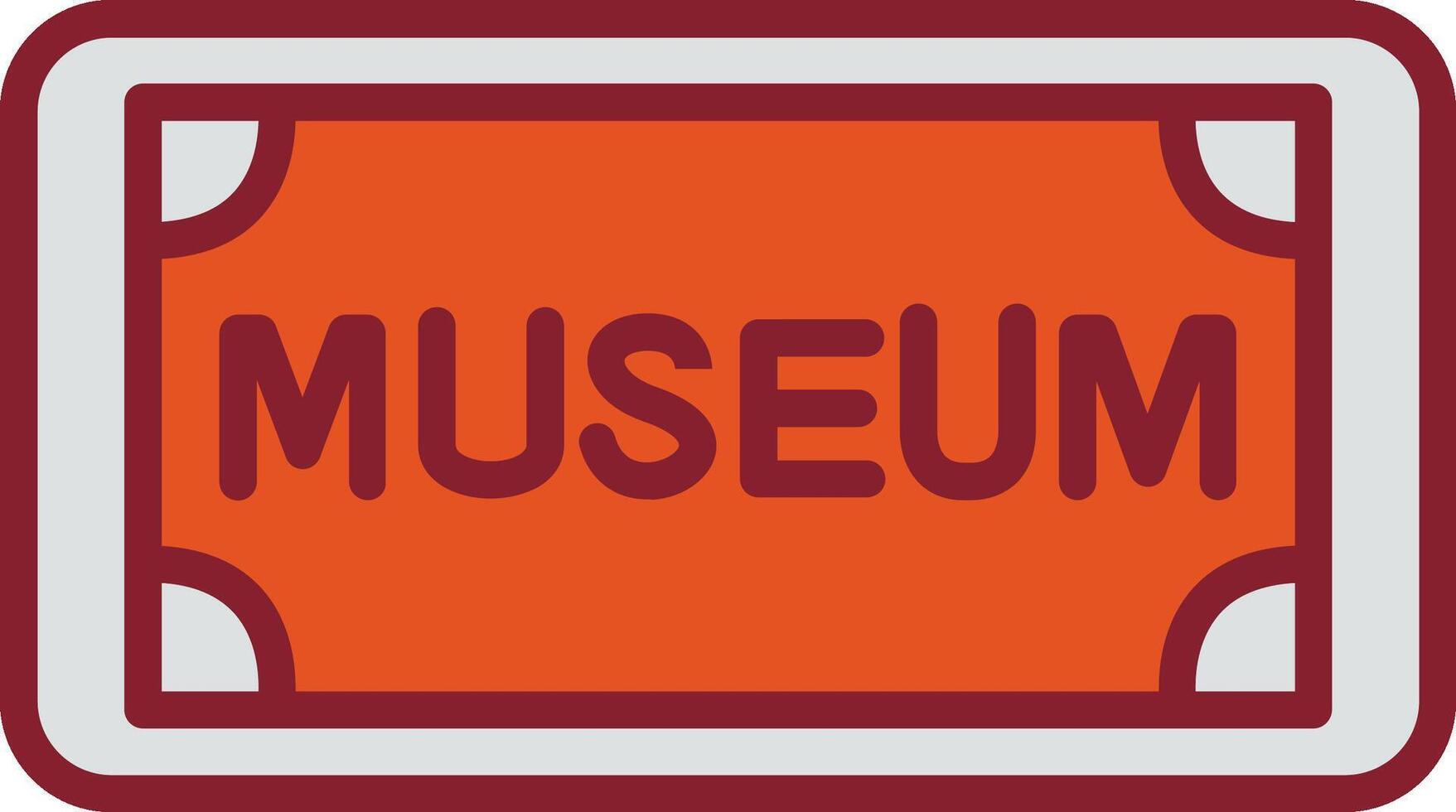 Museum Tag Vector Icon