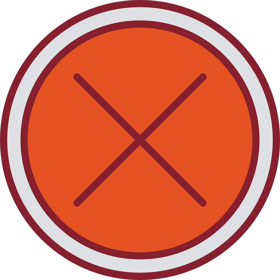 Do Not Cross Vector Icon