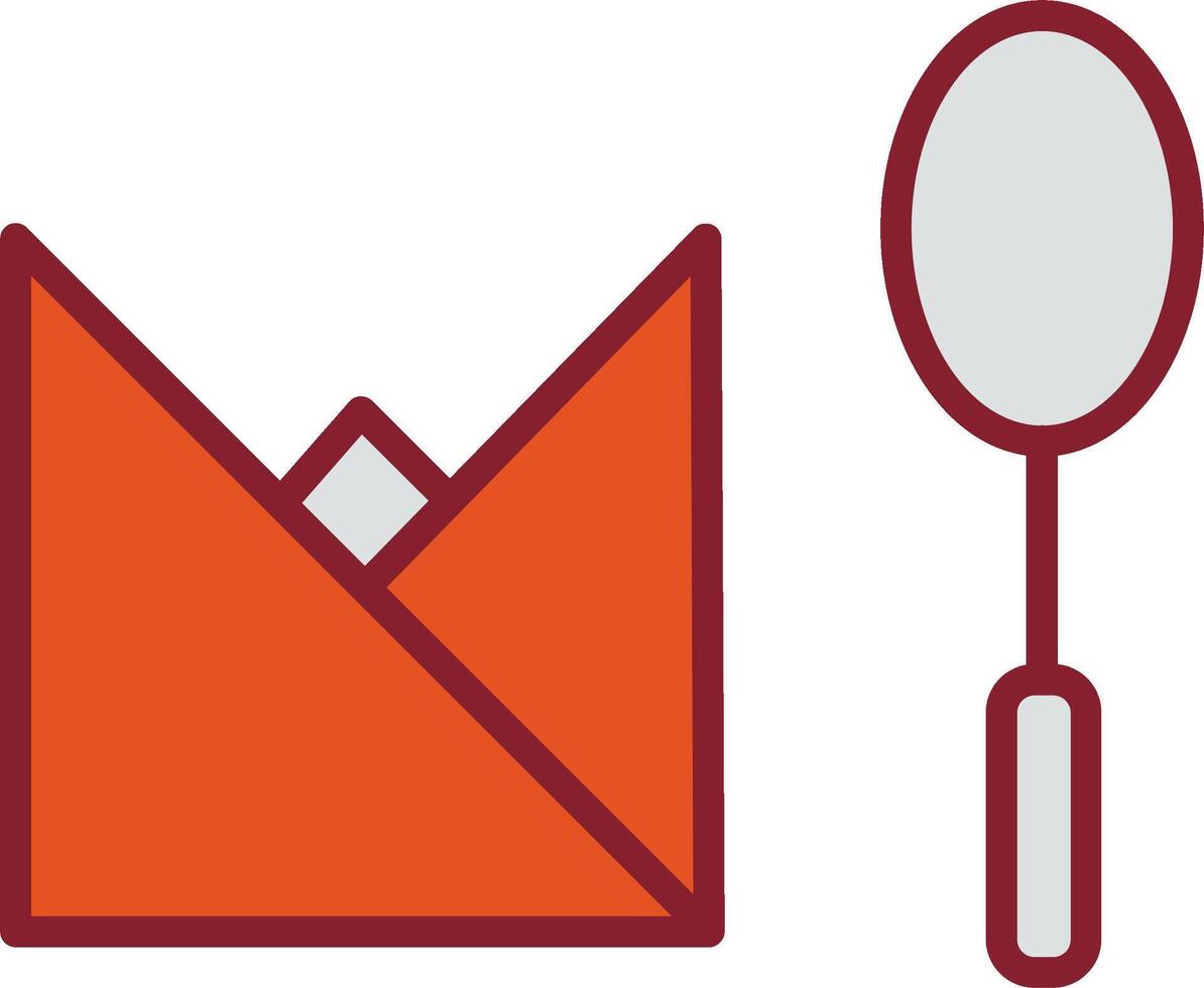 Spoon and Napkin Vector Icon