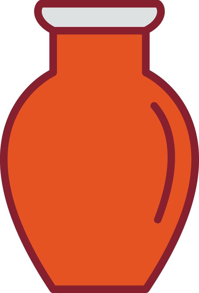 Vase Exhibit Vector Icon