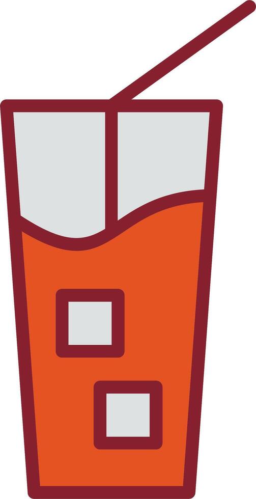 Iced Coffee Vector Icon