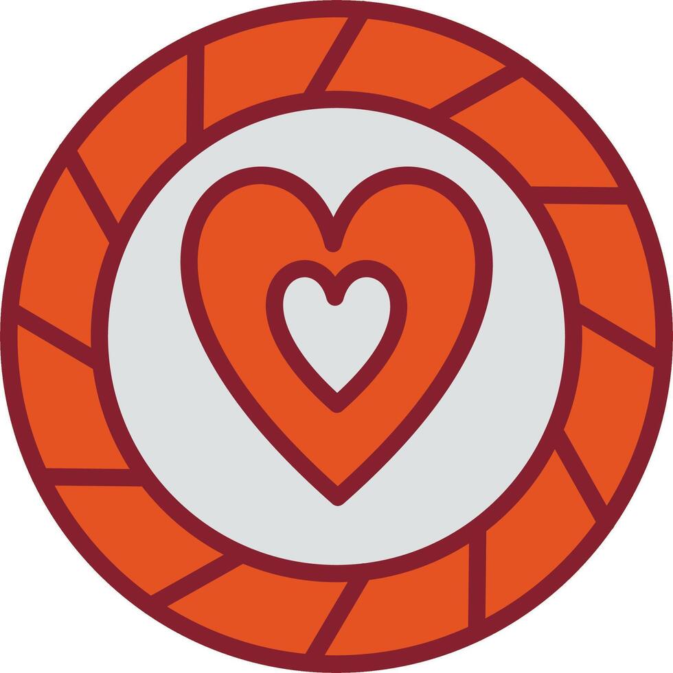 Heart Chip Vector Icon