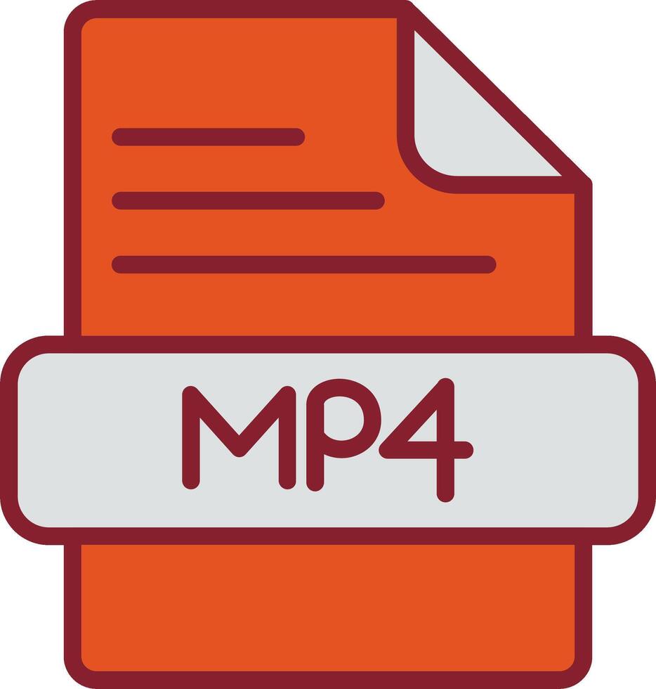 MP4 Vector Icon