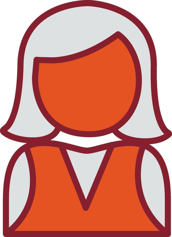 Elegant Lady Vector Icon