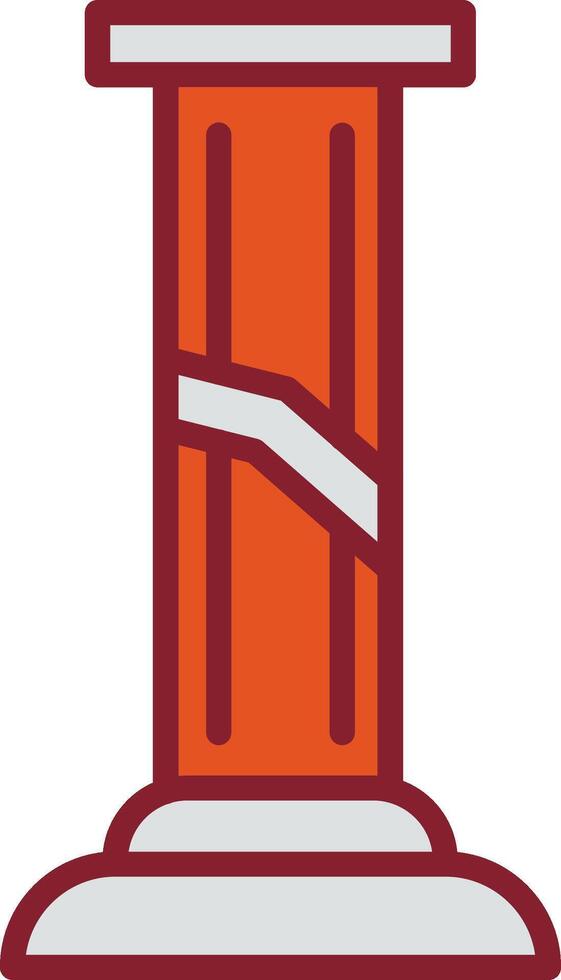 Broken Pillar Vector Icon