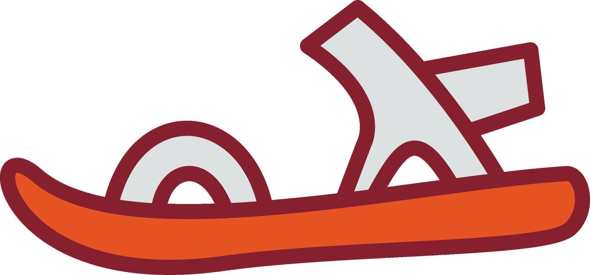 Stylish Sandals Vector Icon