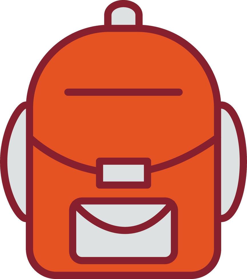 icono de vector de mochila