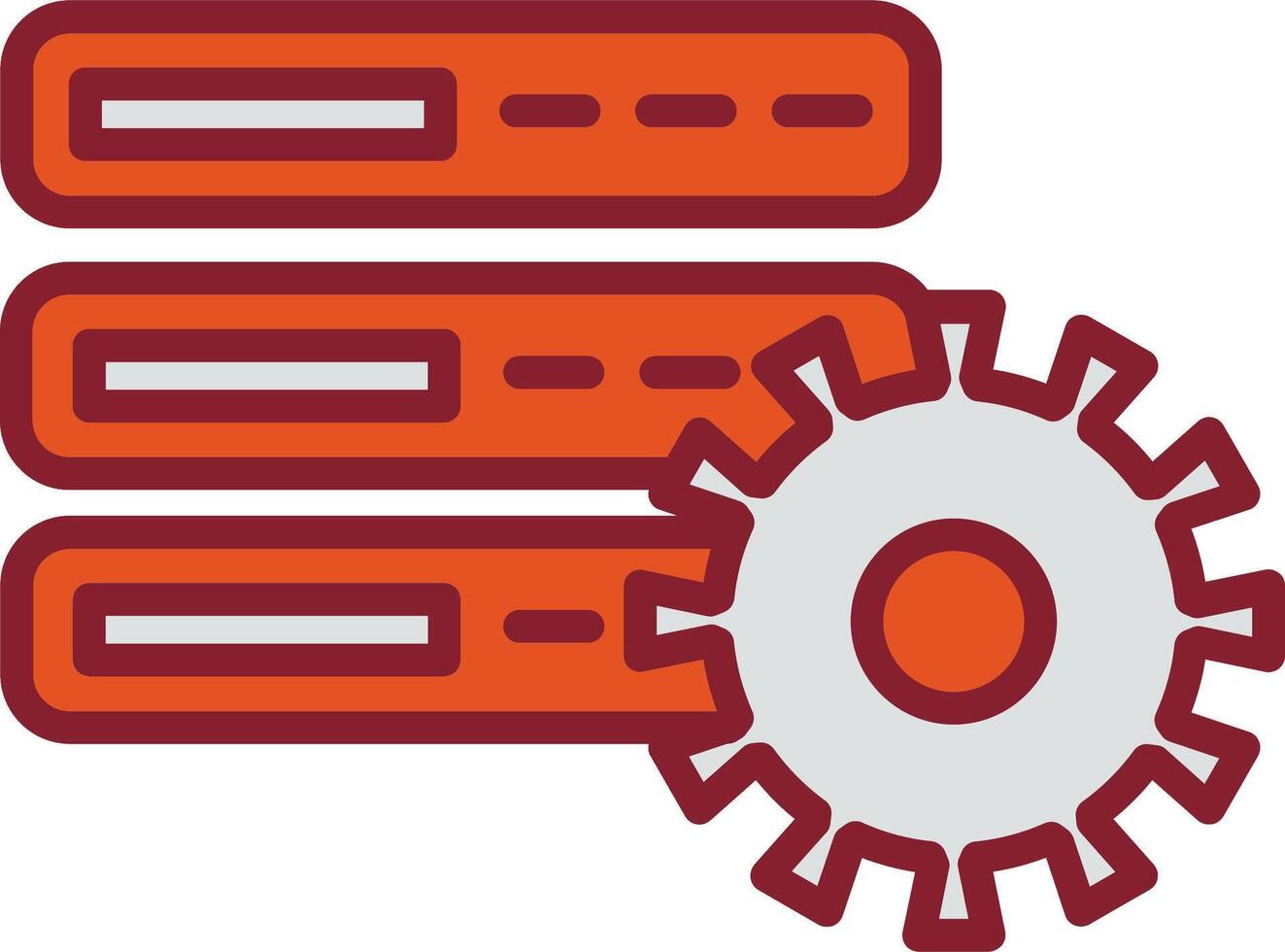 Database Setting Vector Icon