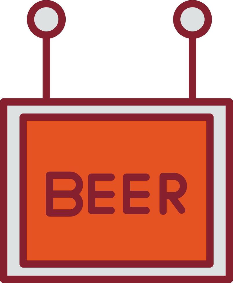 icono de vector de signo de cerveza