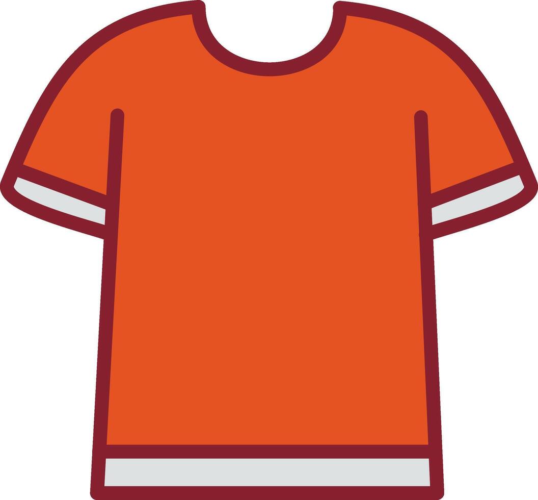 T Shirt with Lines Vector Icon