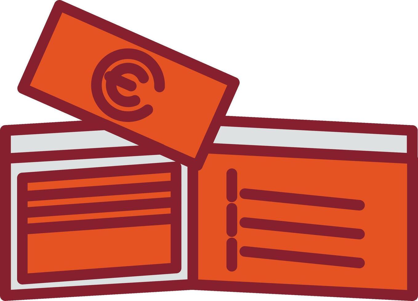 Money in Wallet Vector Icon