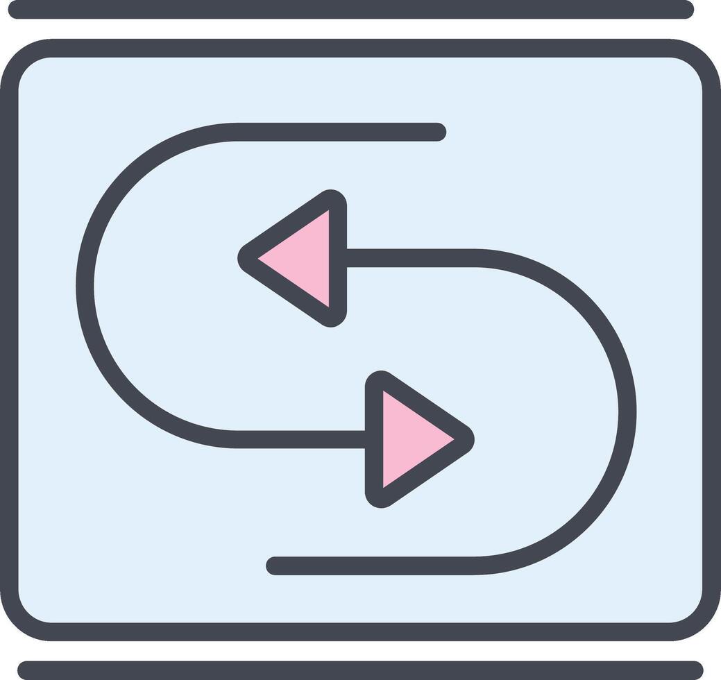 Reverse Arrow Vector Icon