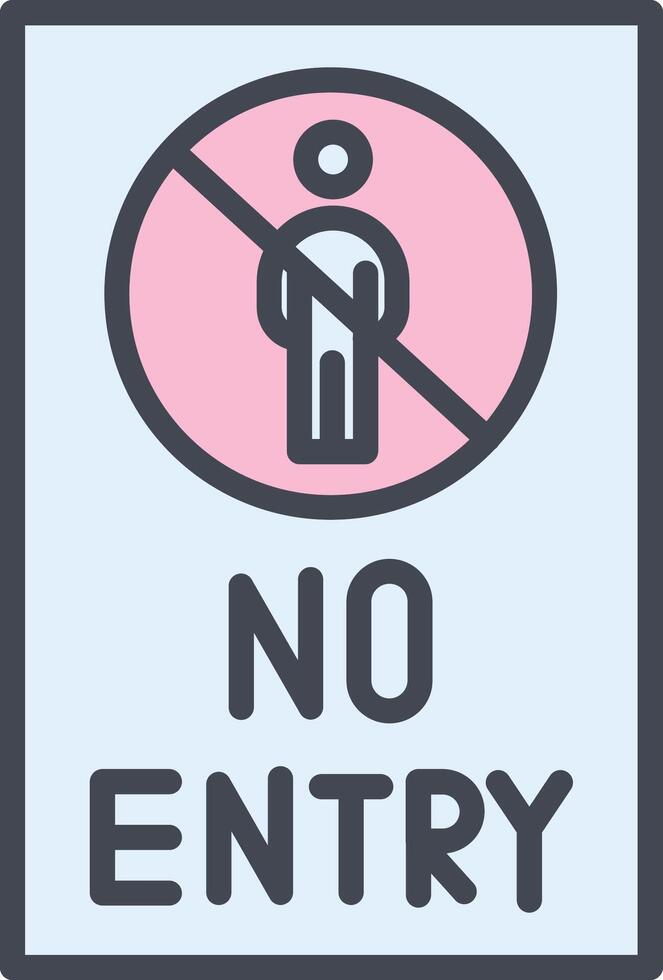 No Entry Sign Vector Icon