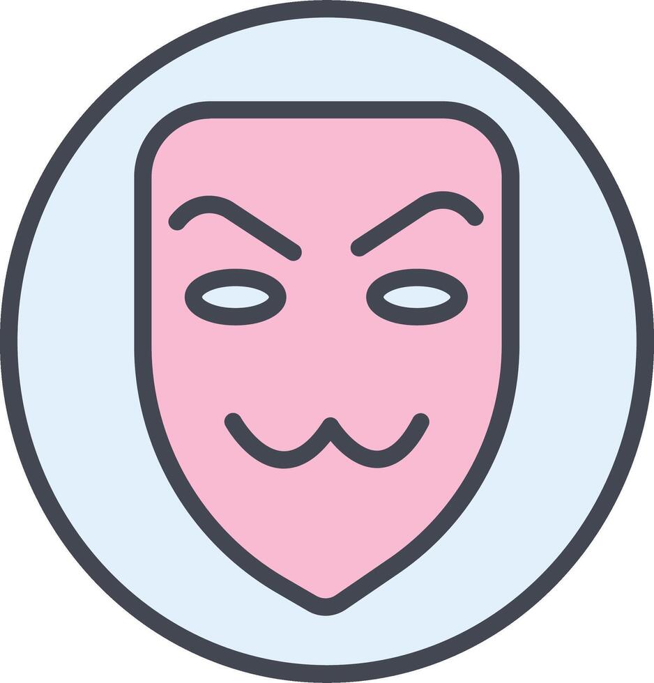 icono de vector de máscara de hacker