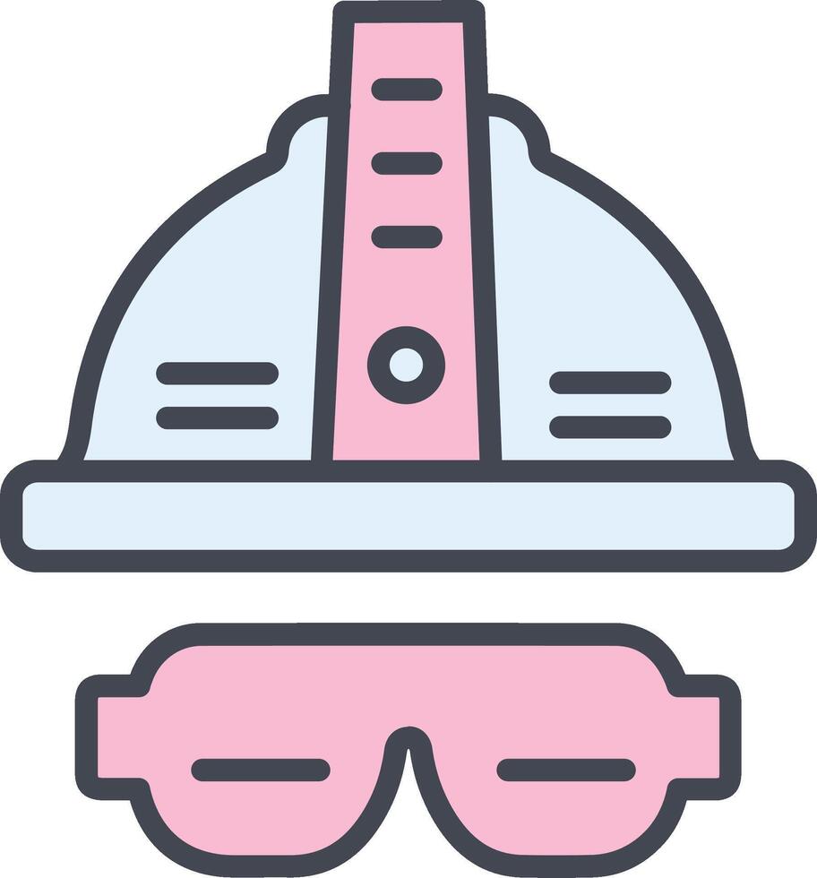 Glasses And Helmet Vector Icon