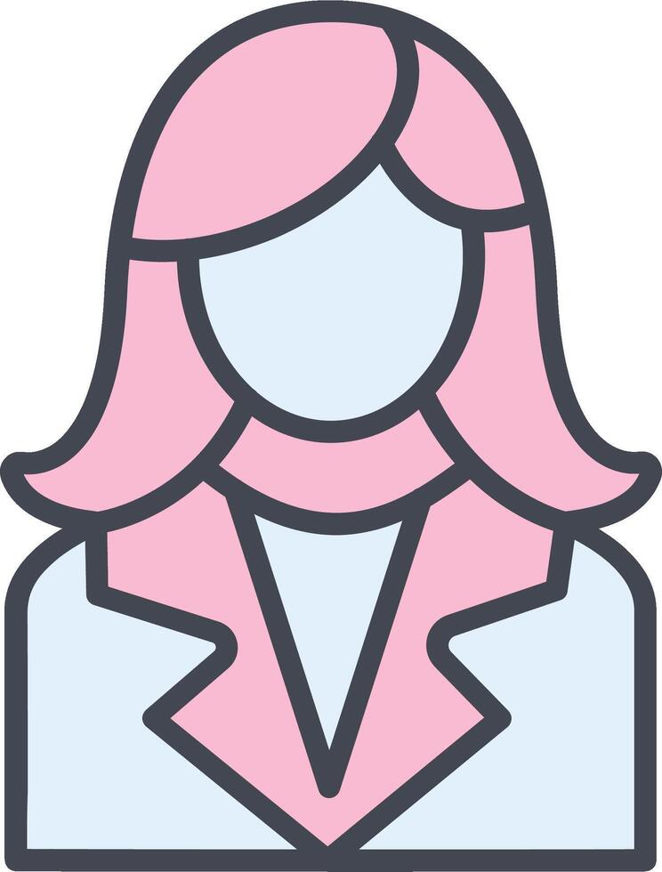 icono de vector femenino