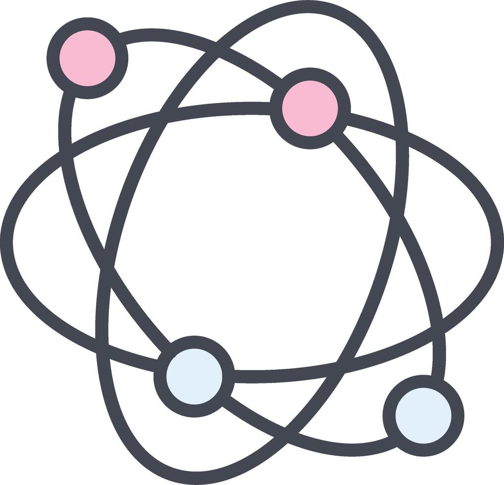 Atomic Structure Vector Icon