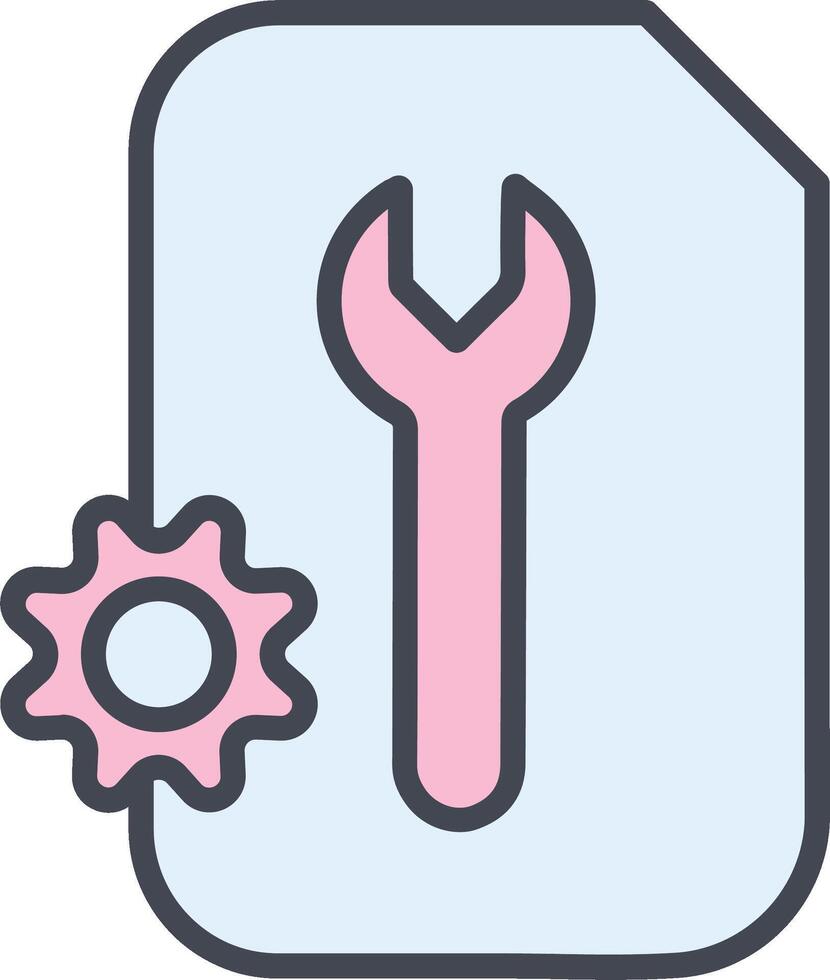 Document Setting Vector Icon
