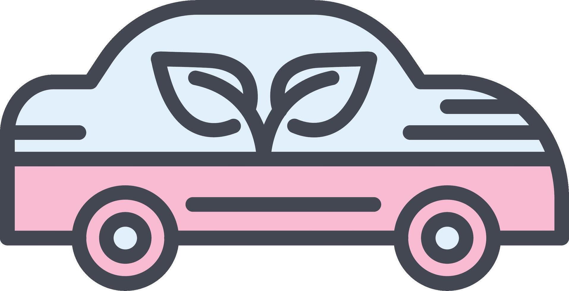 Ecology Car Vector Icon