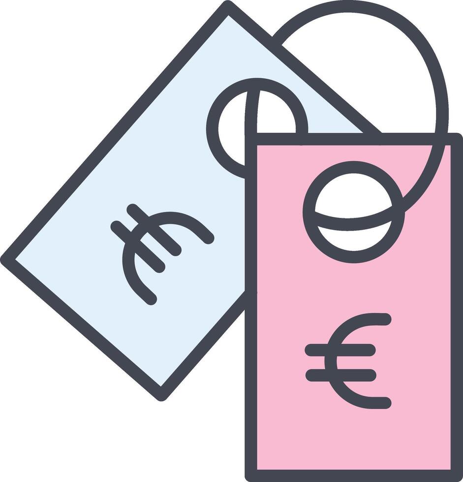 Euro Tag Vector Icon