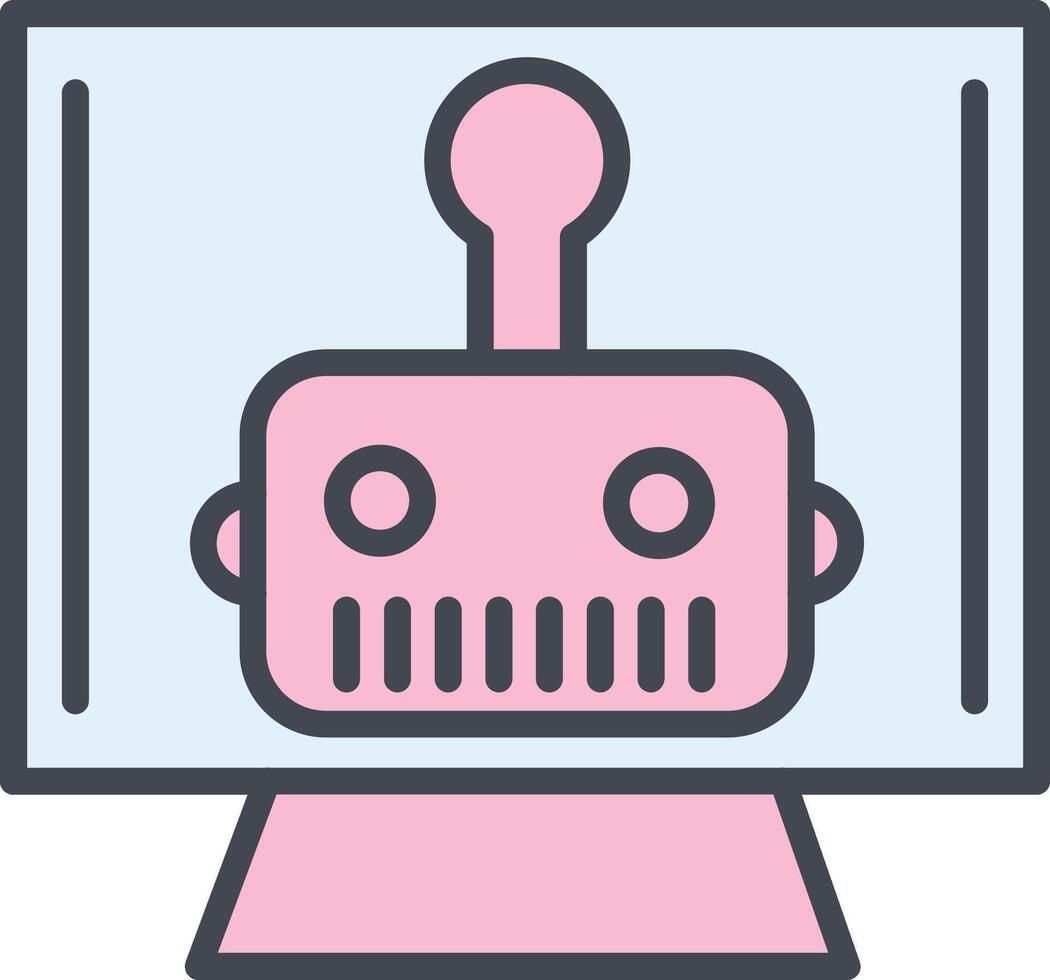 Artificial Bot Vector Icon