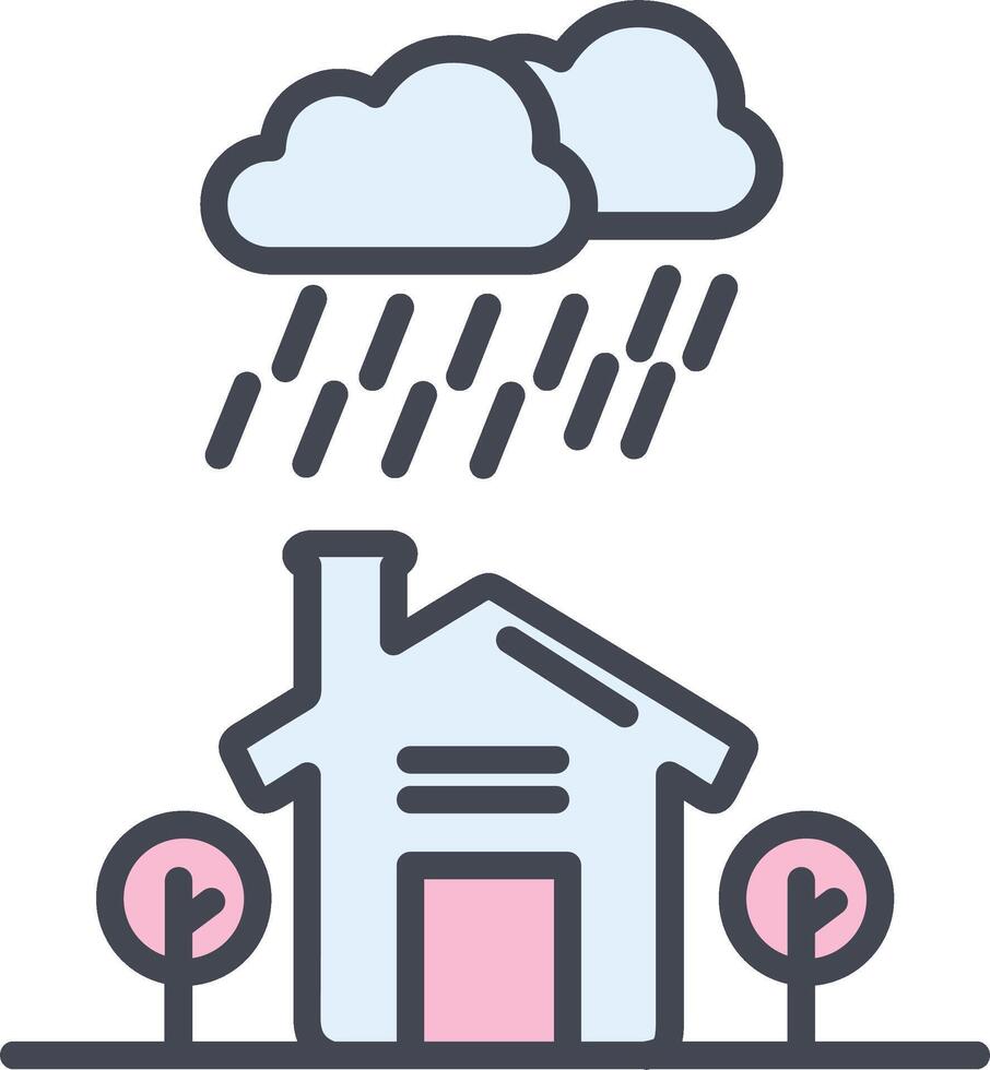 Rain Vector Icon