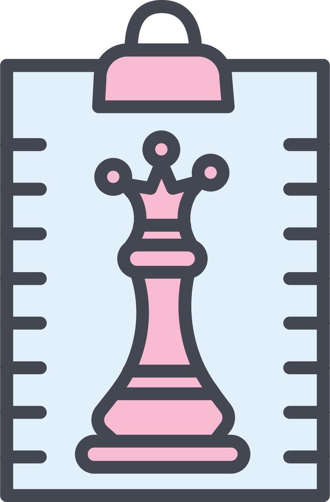 Clipboard Chess Vector Icon