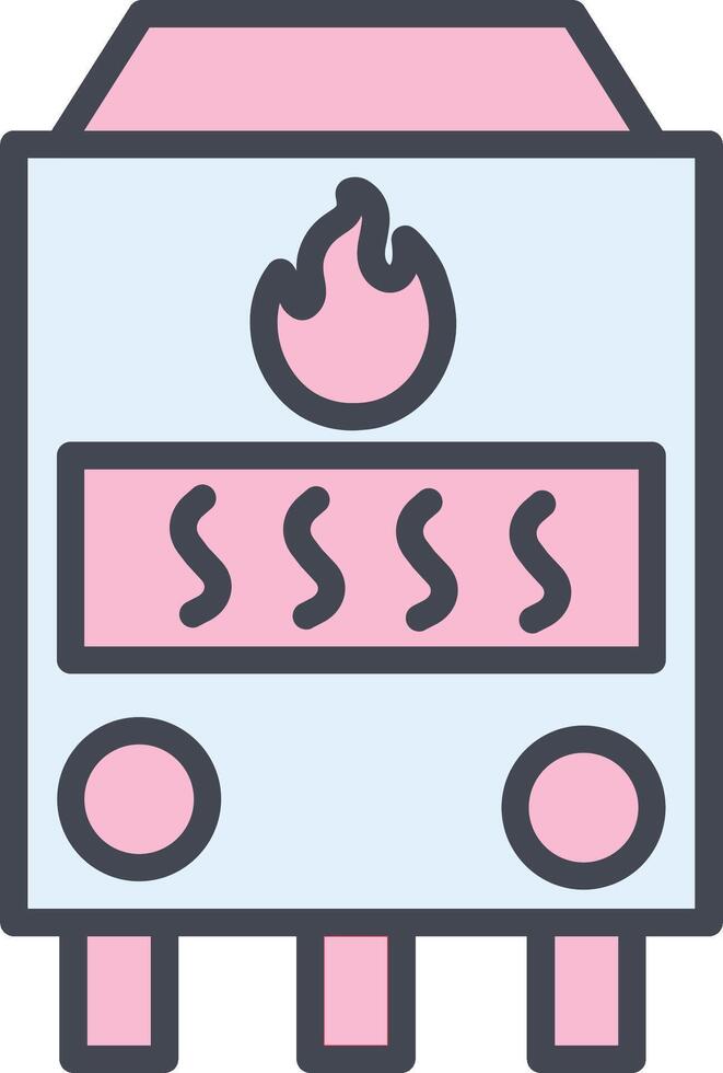 Gas Furnace Vector Icon