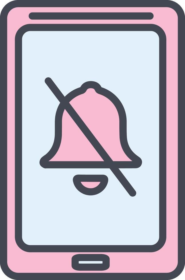 Notification Mute Vector Icon