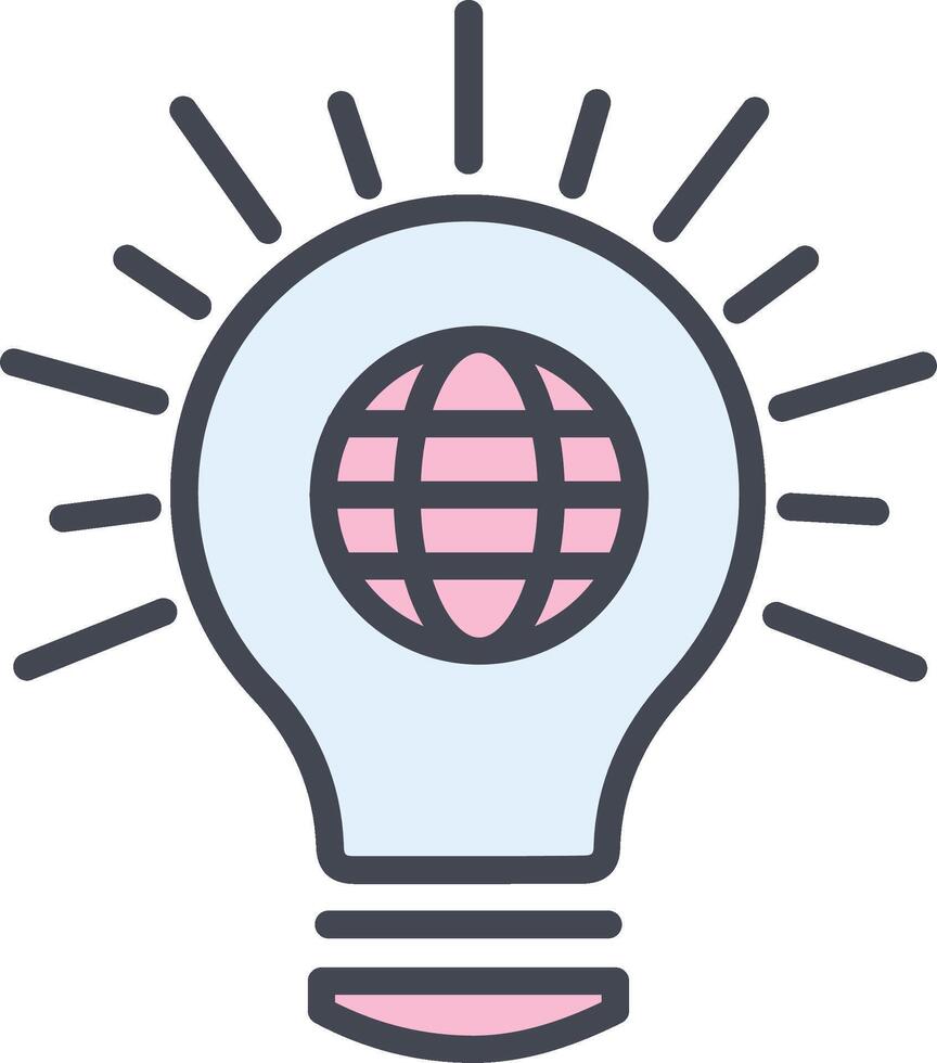 icono de vector de idea brillante