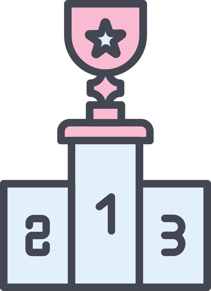 Podium Vector Icon