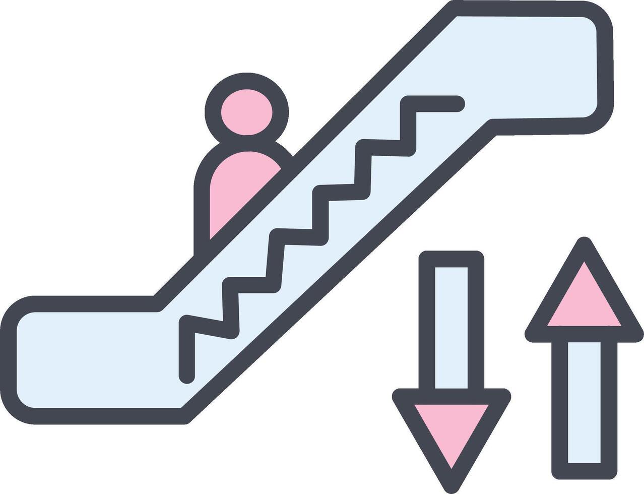 Escalator Vector Icon