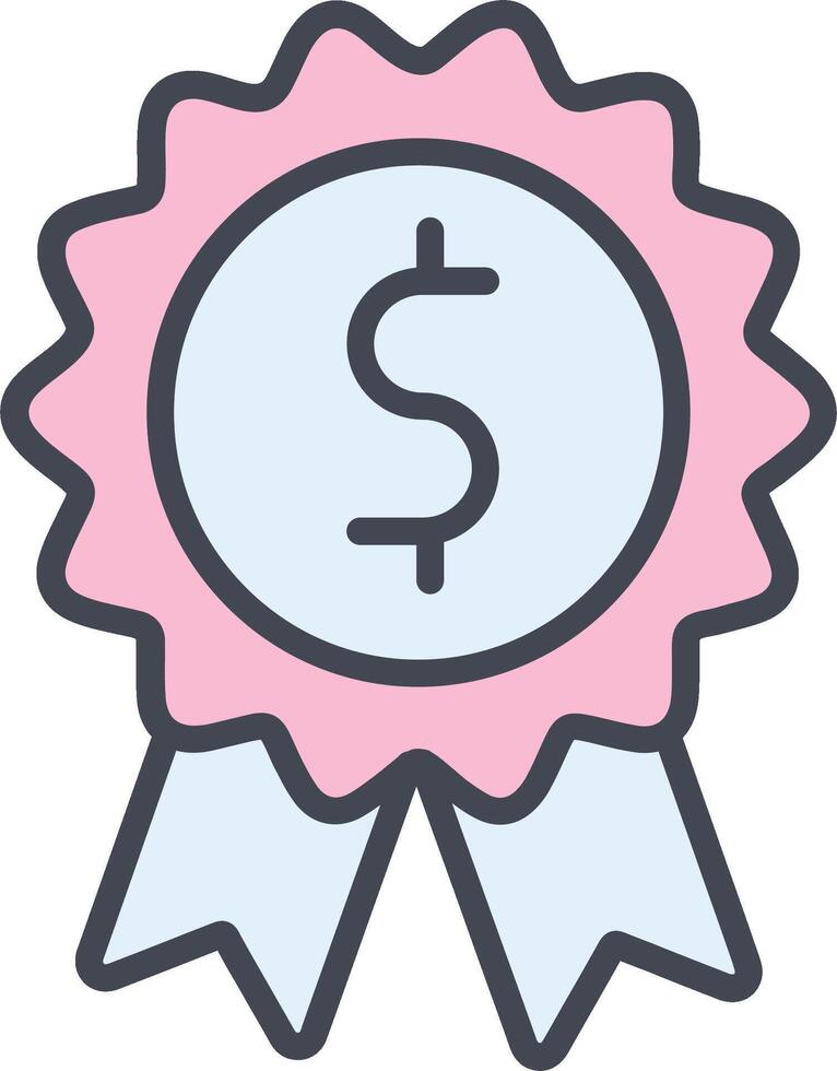 Dollar Badge Vector Icon