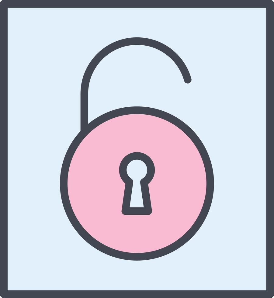 Open Lock I Vector Icon