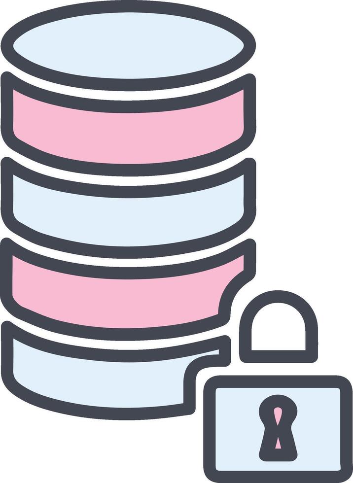 Encrypted Data Vector Icon