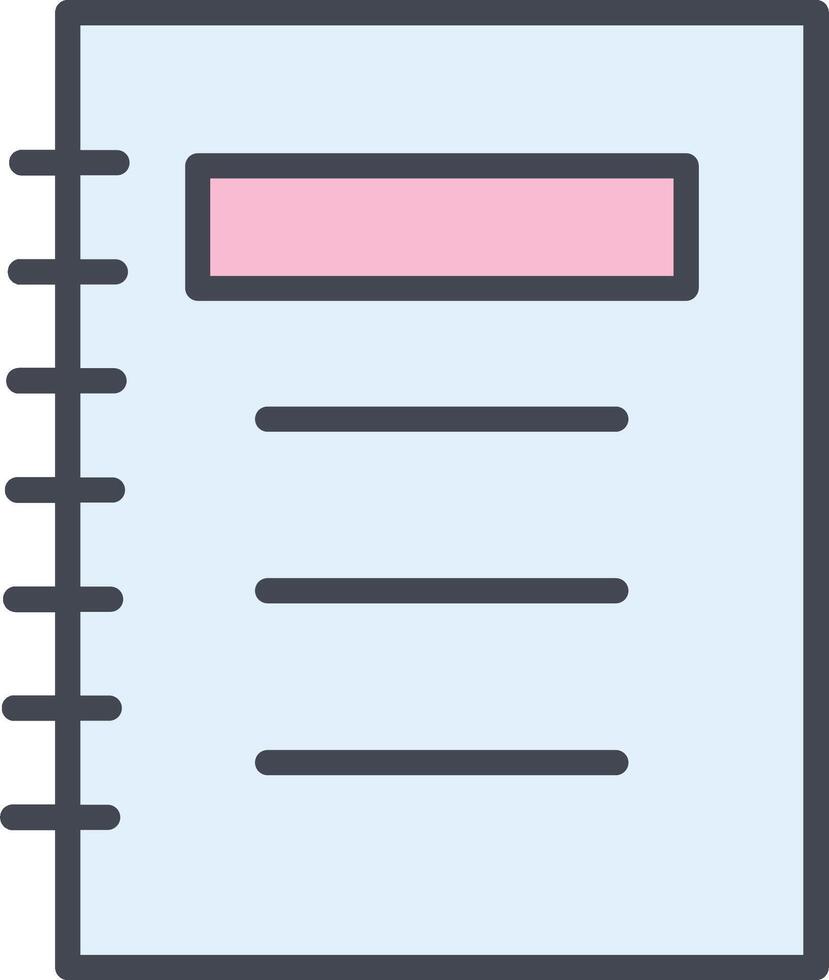 Notepad Vector Icon