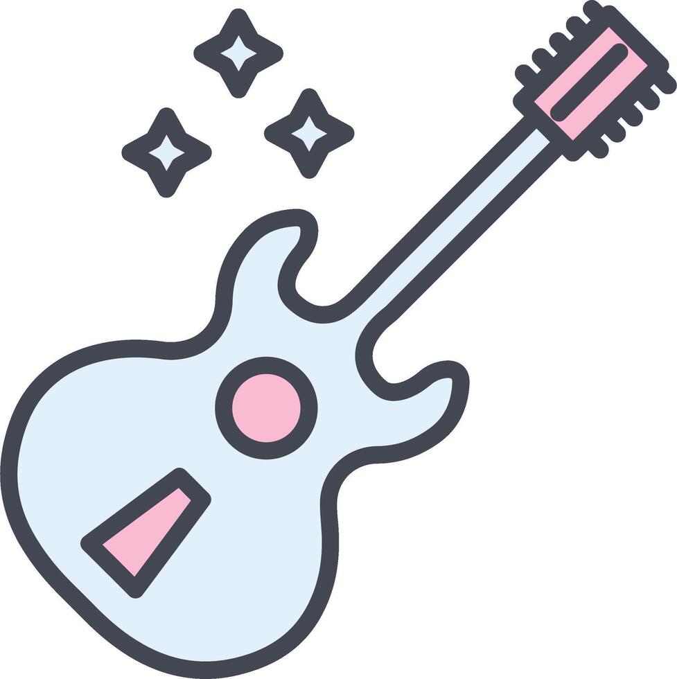 icono de vector de guitarra