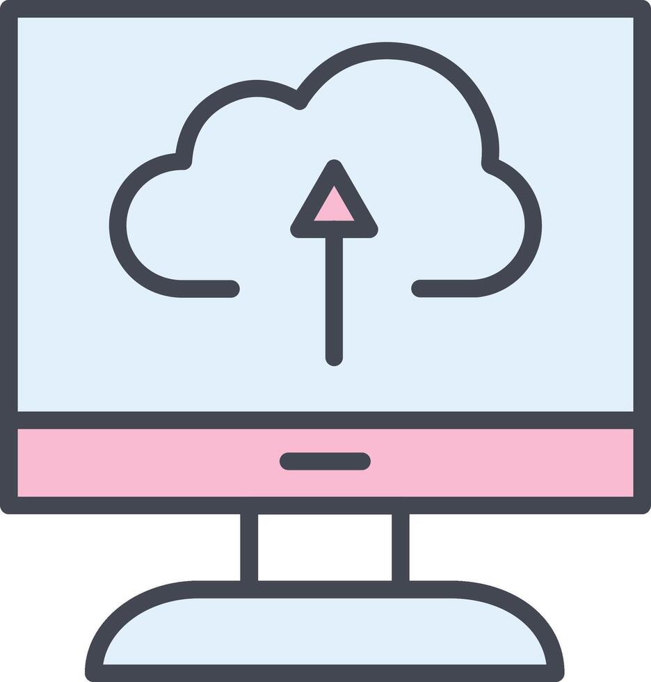 Cloud Backup Vector Icon