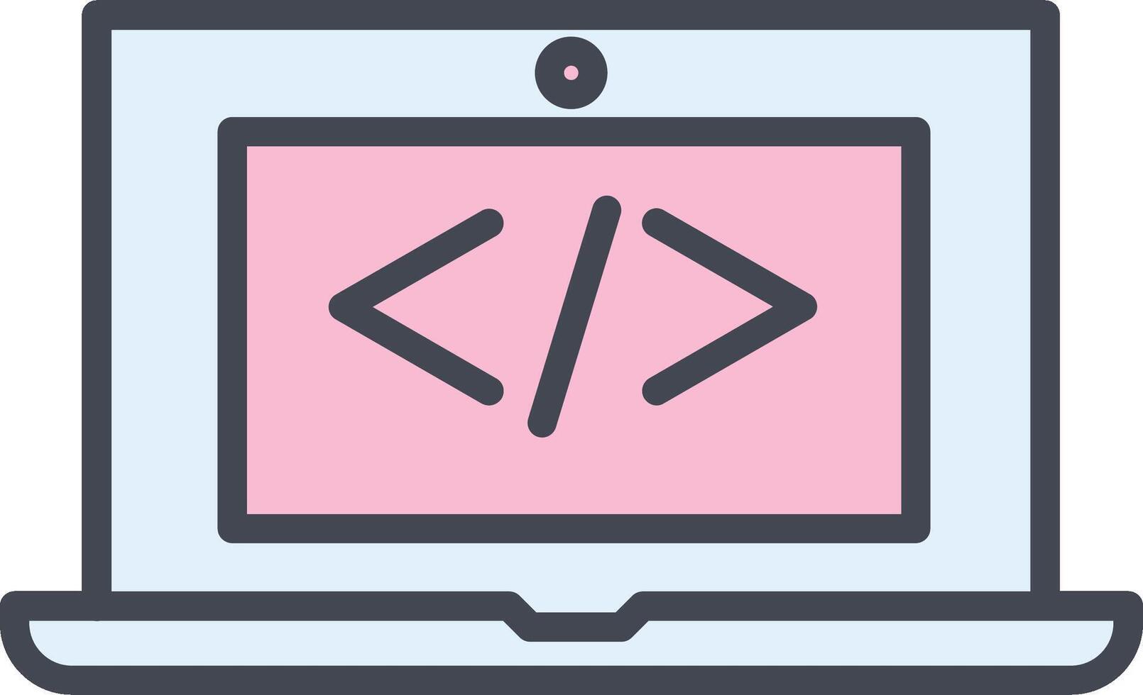 Coding Computer Vector Icon