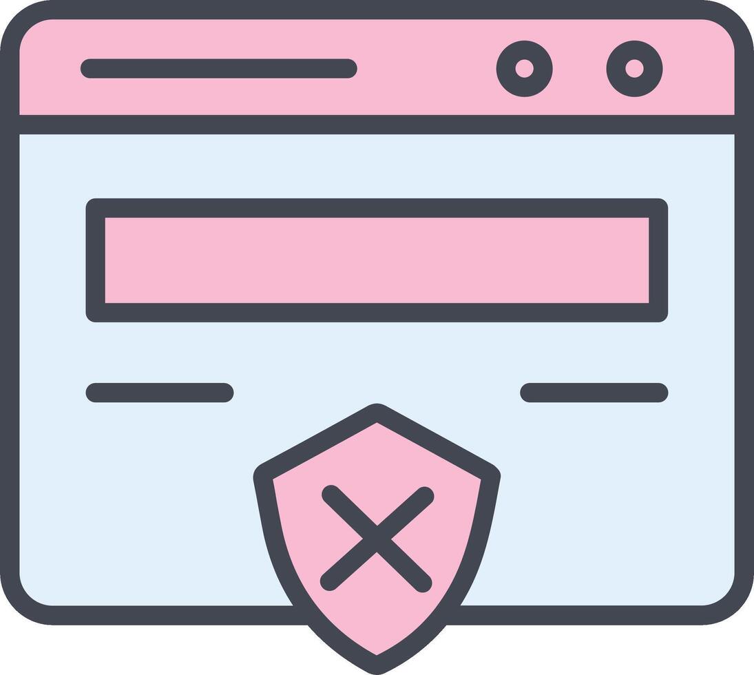 Unprotected Website Vector Icon