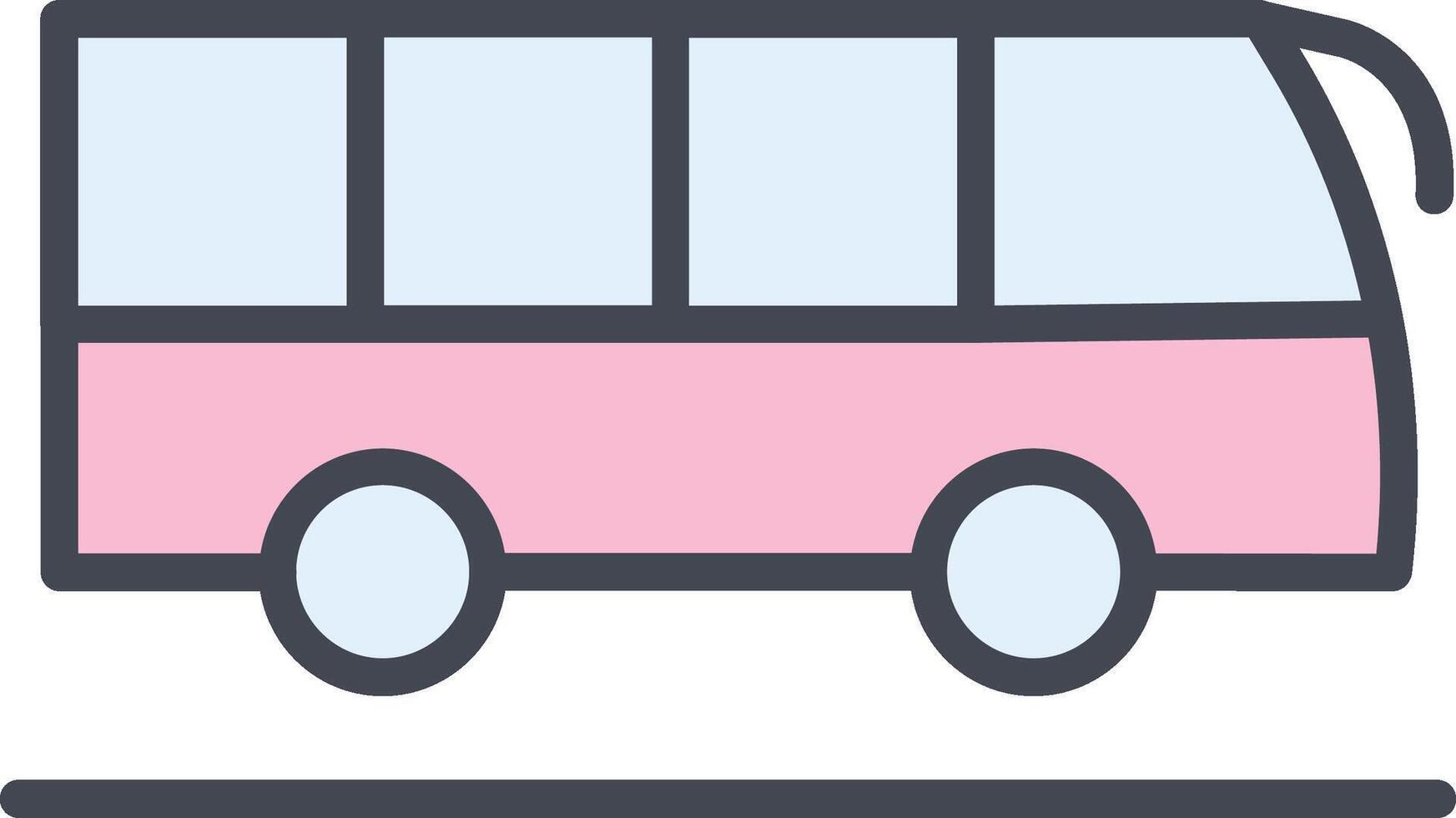 icono de vector de bus