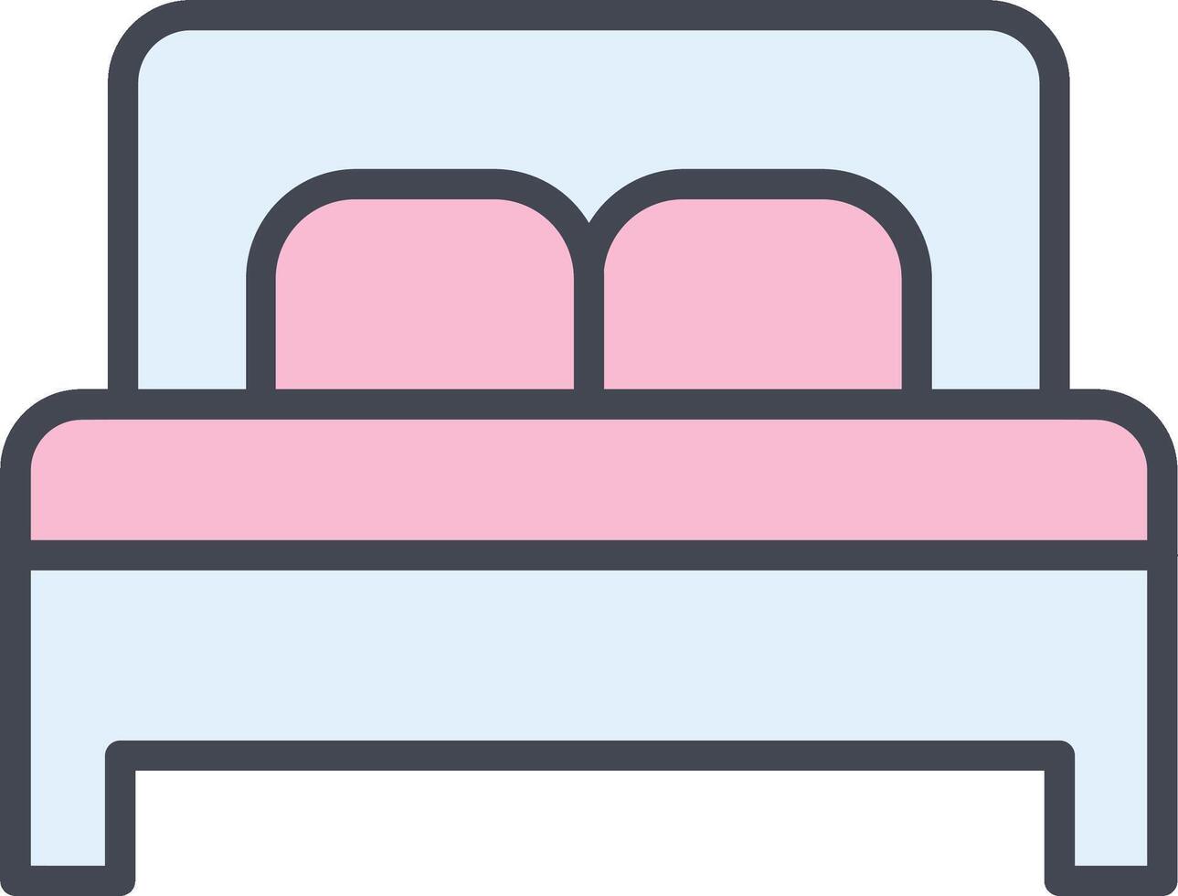 Double Bed II Vector Icon