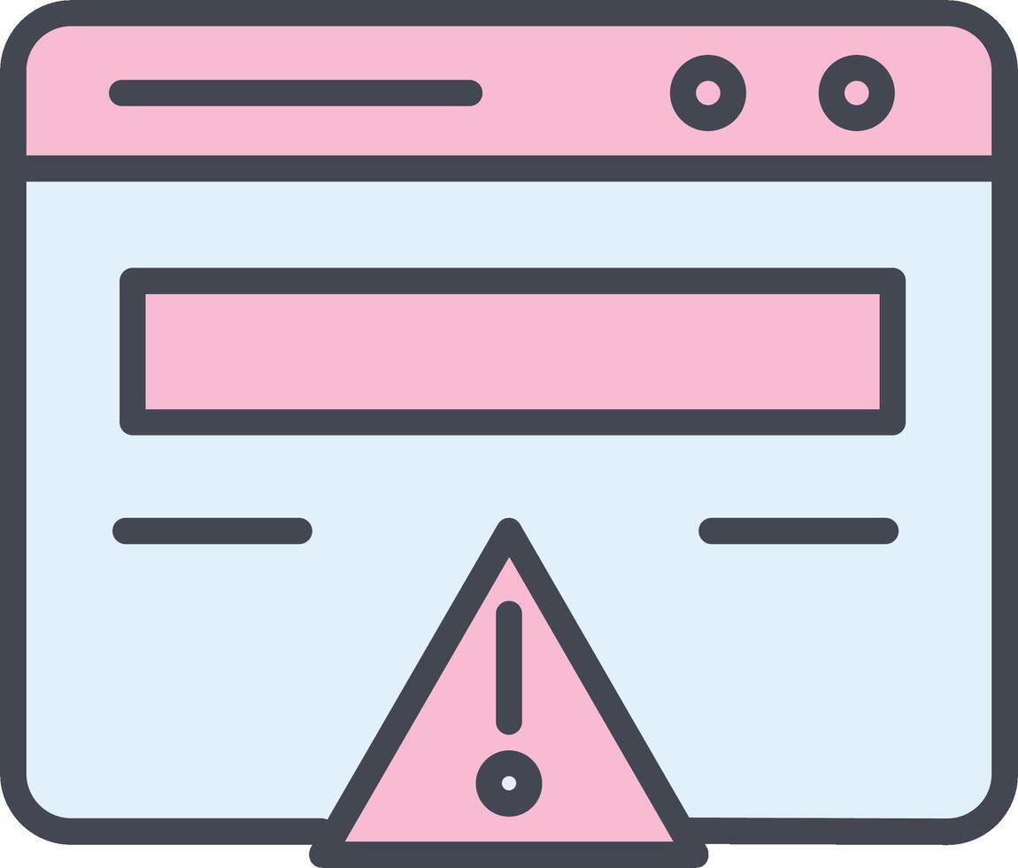 Web Error Vector Icon