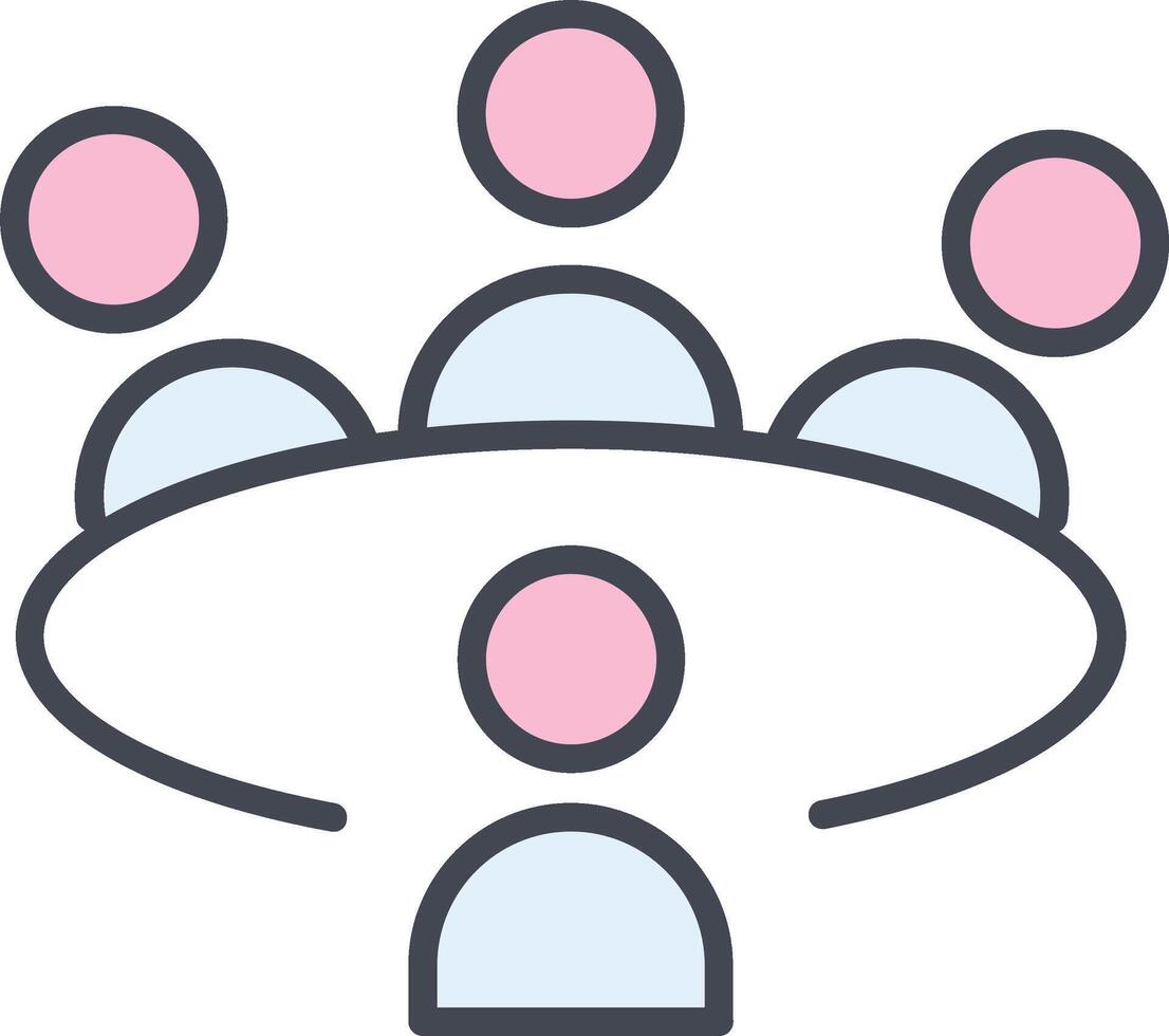 Conference Table Vector Icon