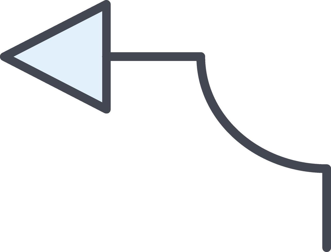 Arrow Pointing Left Vector Icon