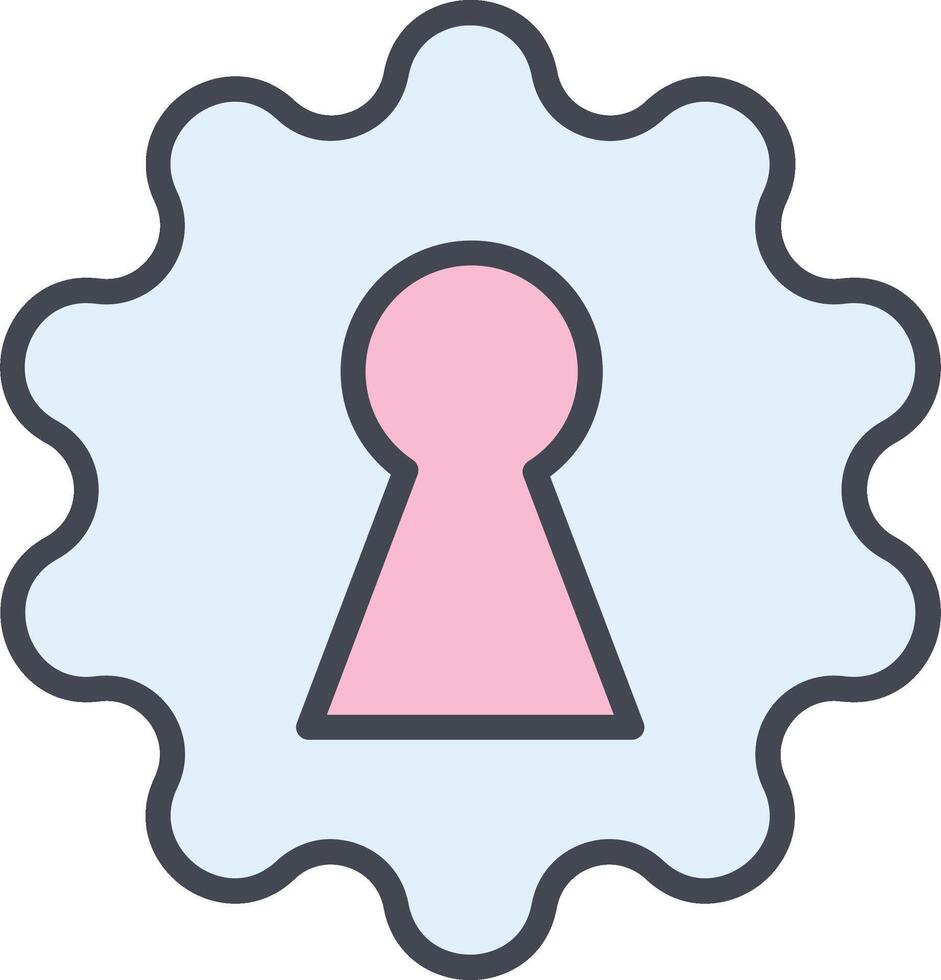 Key Hole Vector Icon