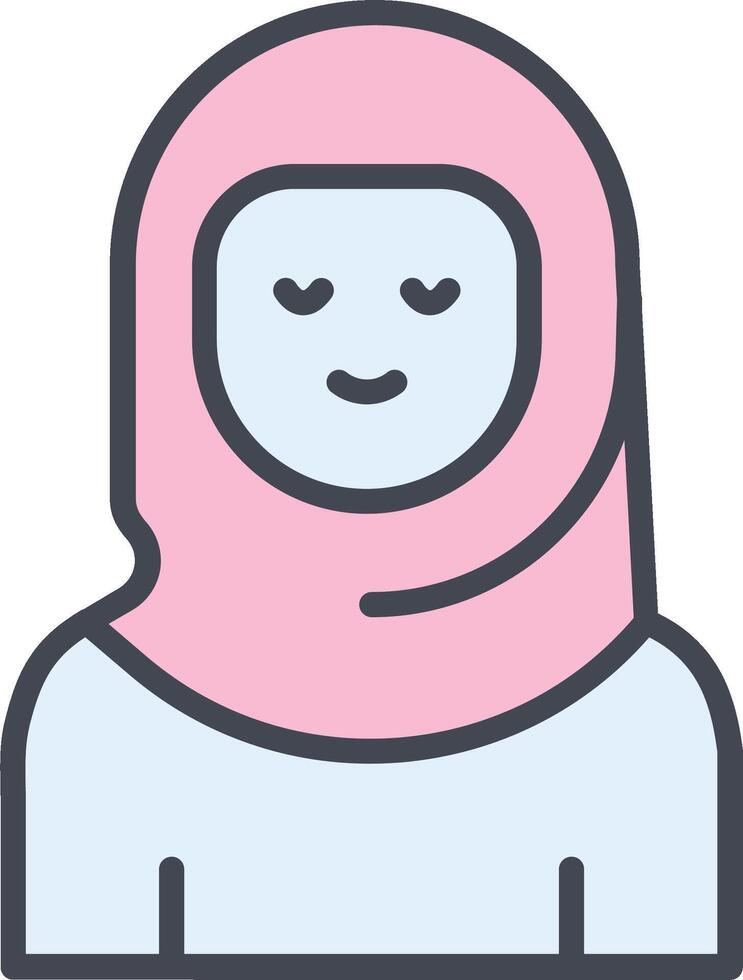 Islamic Woman Vector Icon