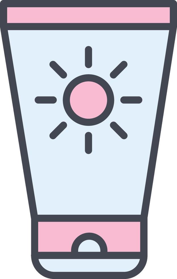 Sun Cream Vector Icon