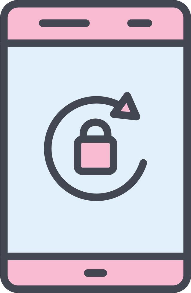 Portrait Orientation Lock Vector Icon